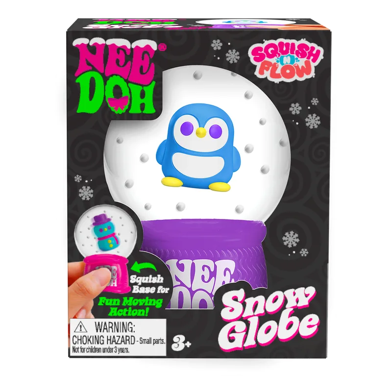 NeeDoh Squish N Flow Snow Globe